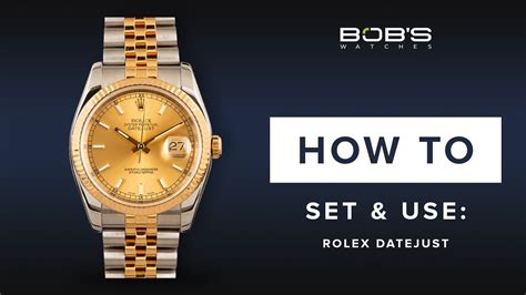 rolex datejust instructions|rolex watch change datejust bezel.